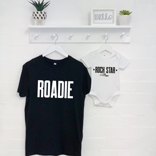 Rockstar And Roadie Father And Child T Shirt Set - Lovetree Design