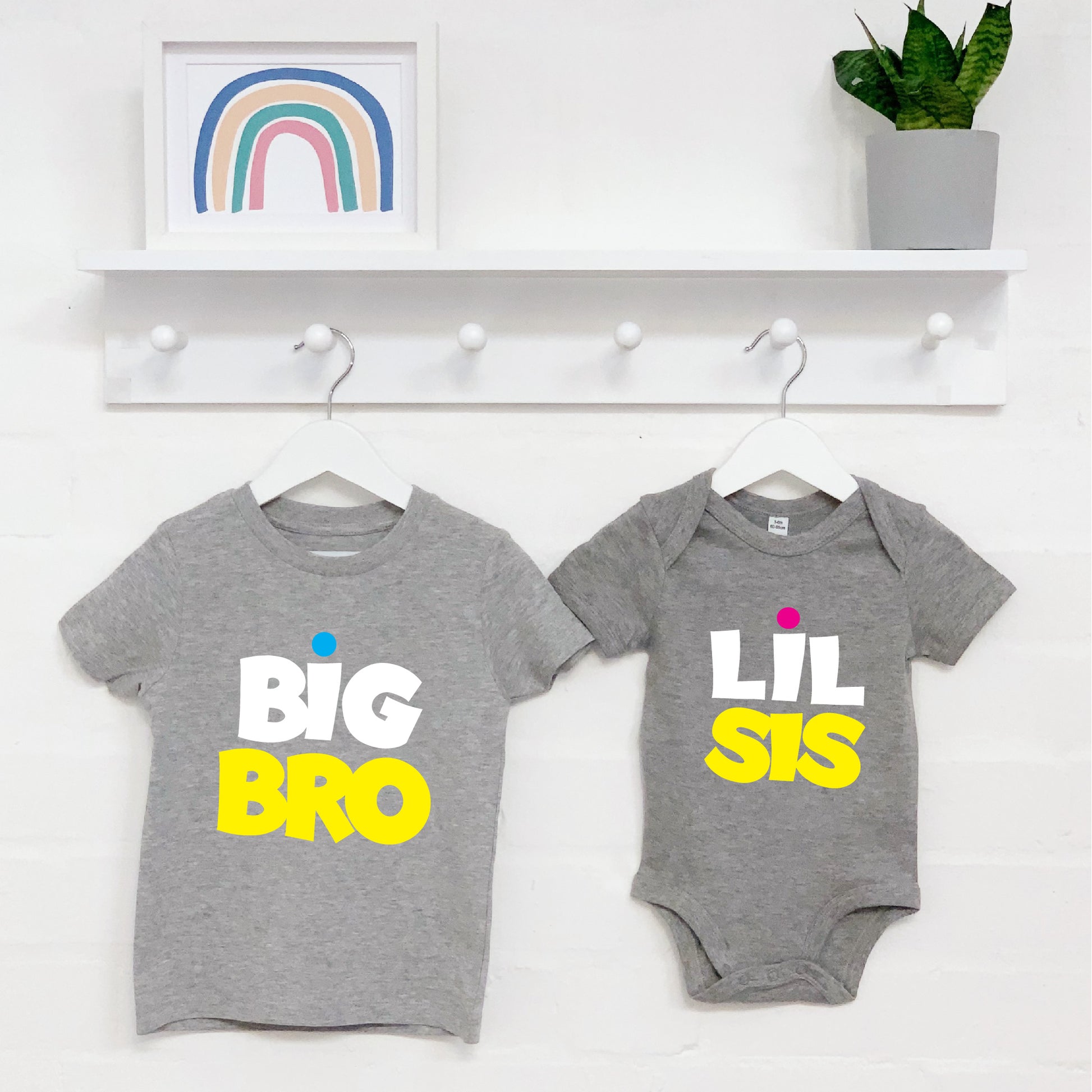 Bright Brother And Sister Matching T Shirts - Lovetree Design