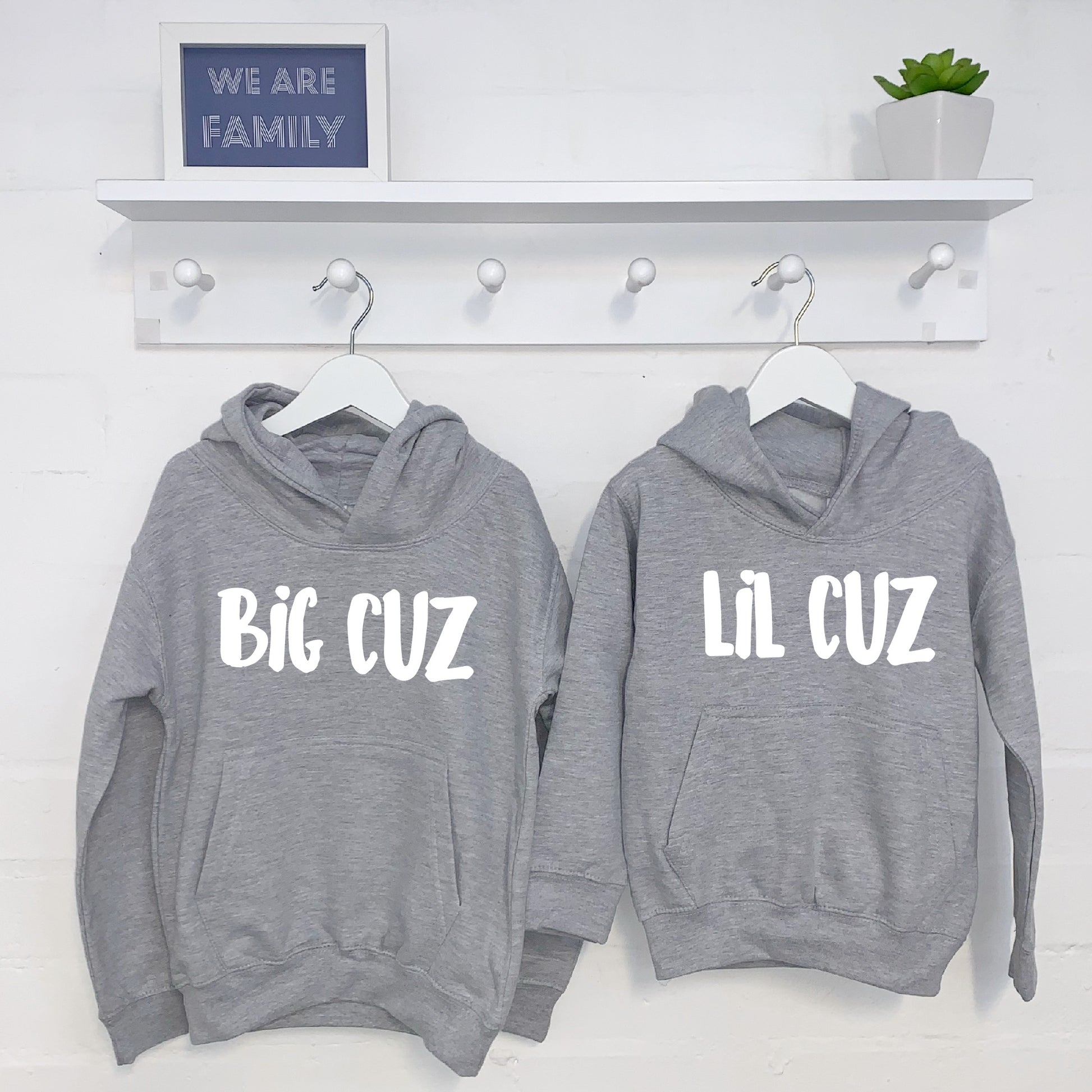 Big Cuz Lil Cuz Cousins Hoodie Set - Lovetree Design