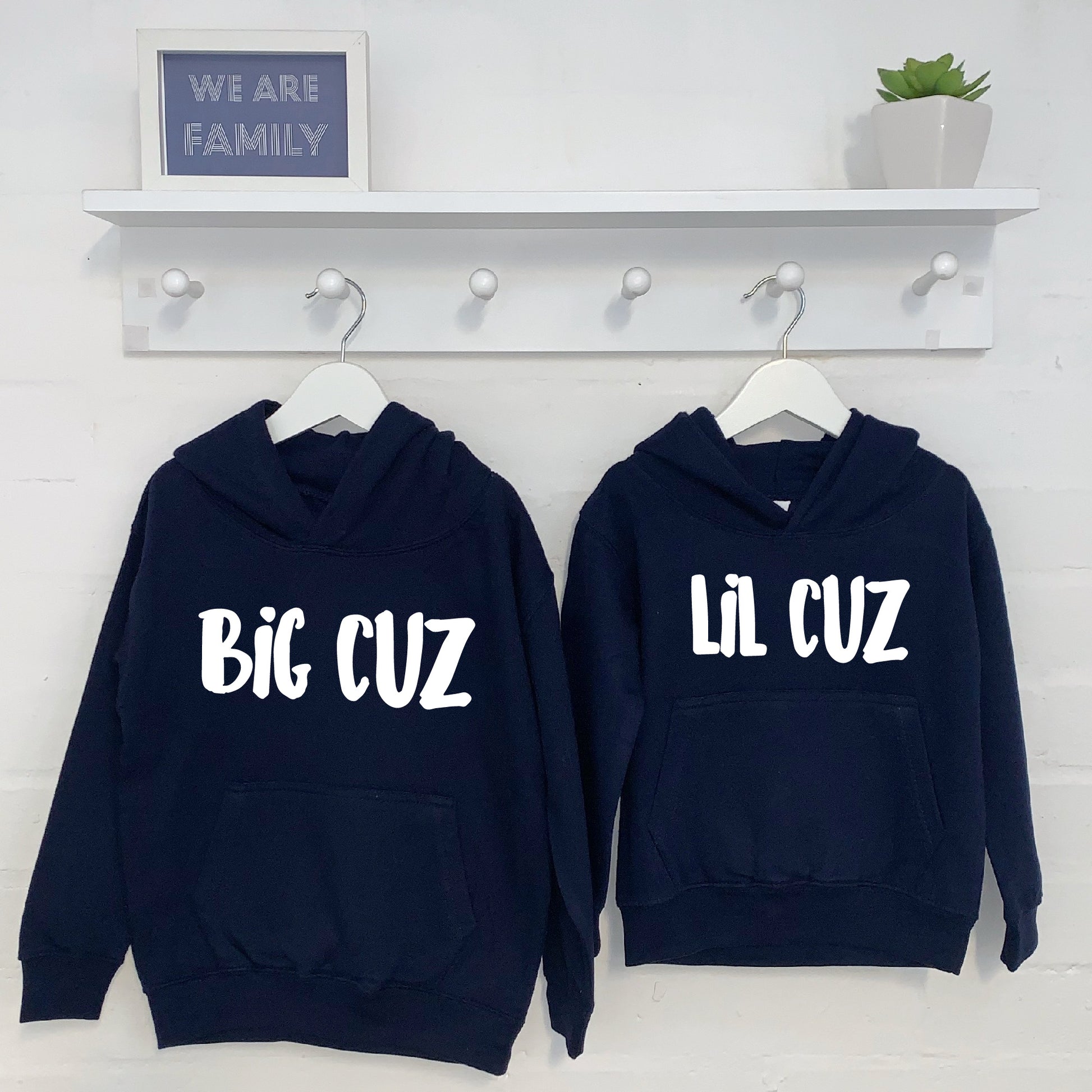 Big Cuz Lil Cuz Cousins Hoodie Set - Lovetree Design