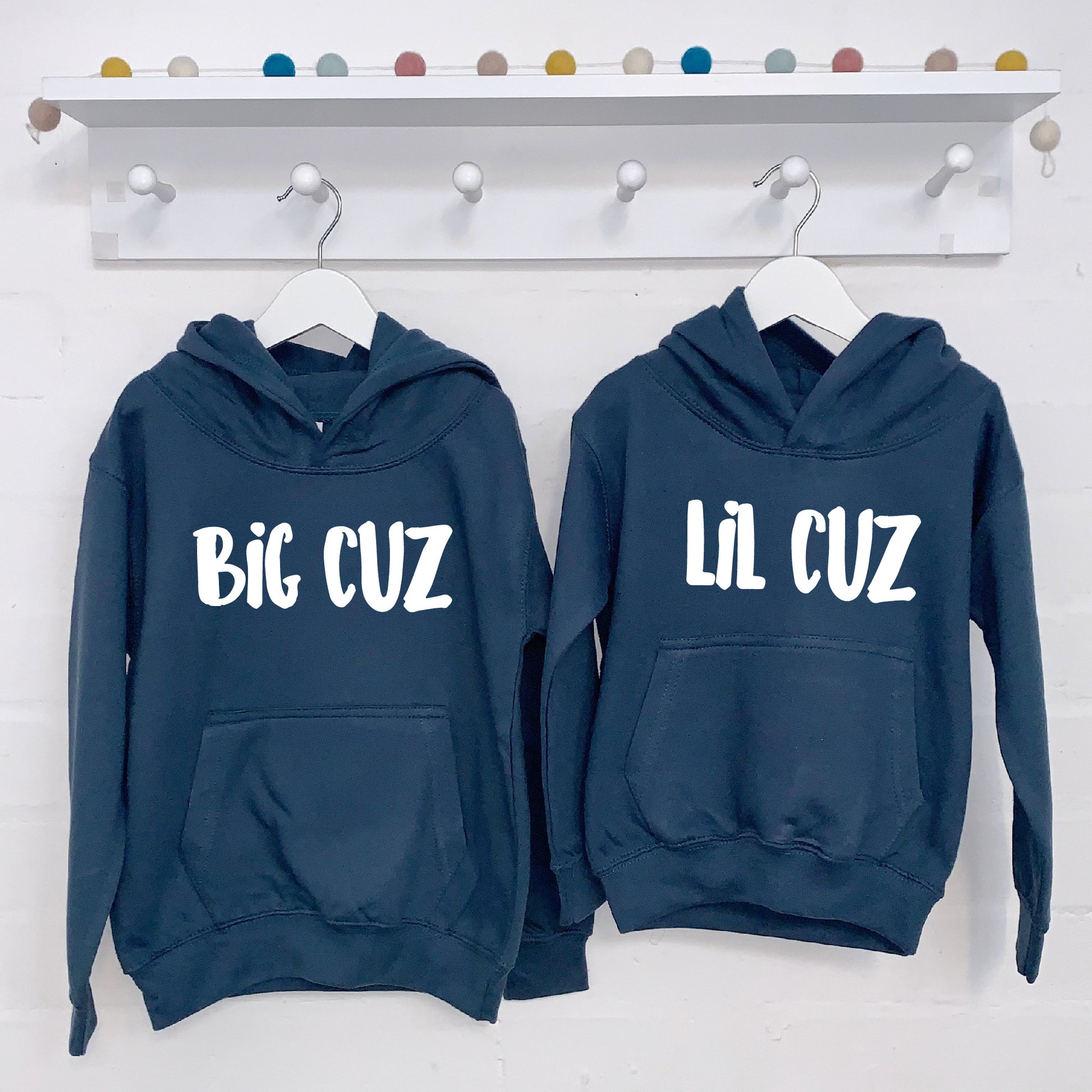 Big Cuz Lil Cuz Cousins Hoodie Set - Lovetree Design