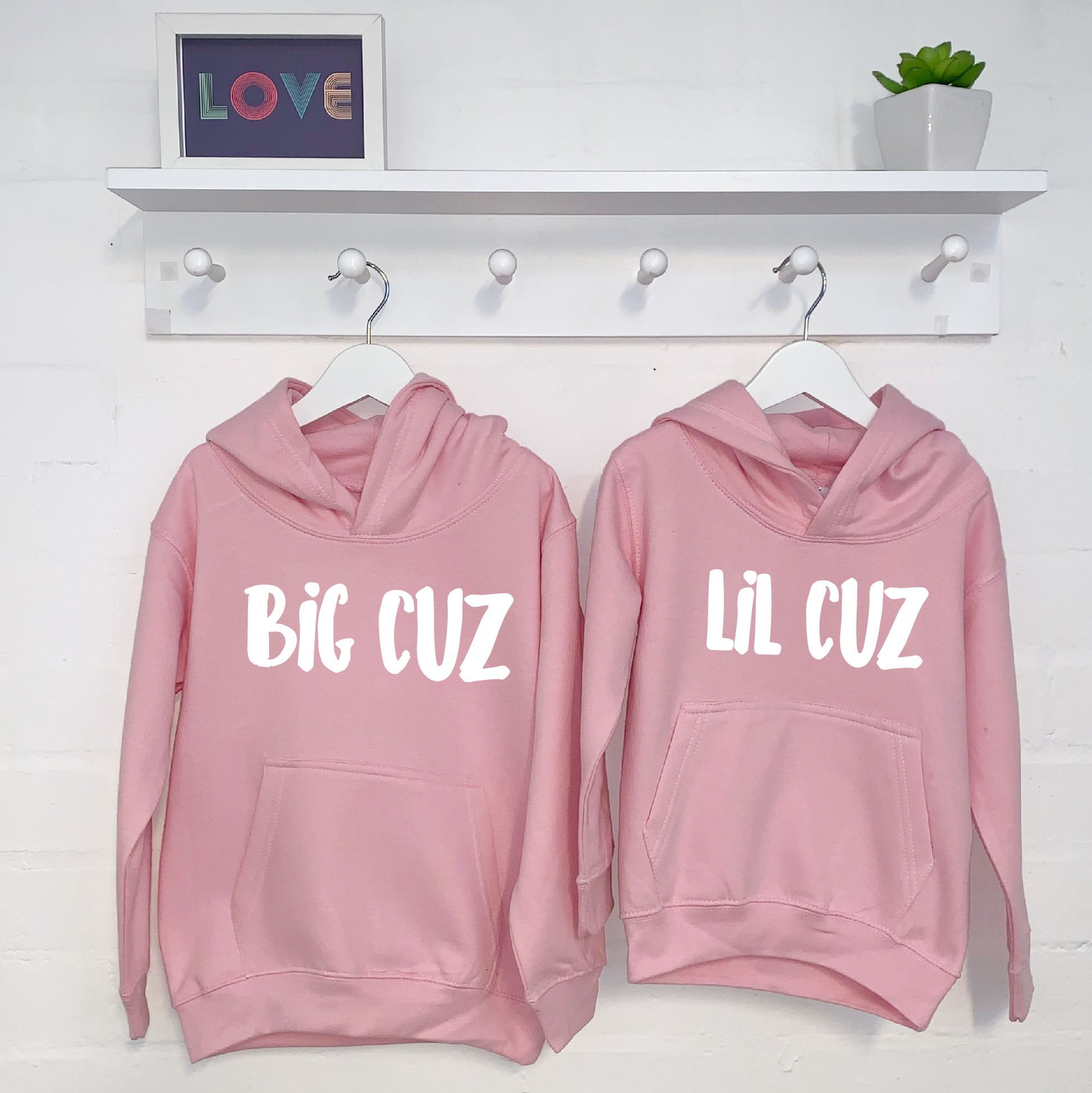 Big Cuz Lil Cuz Cousins Hoodie Set - Lovetree Design