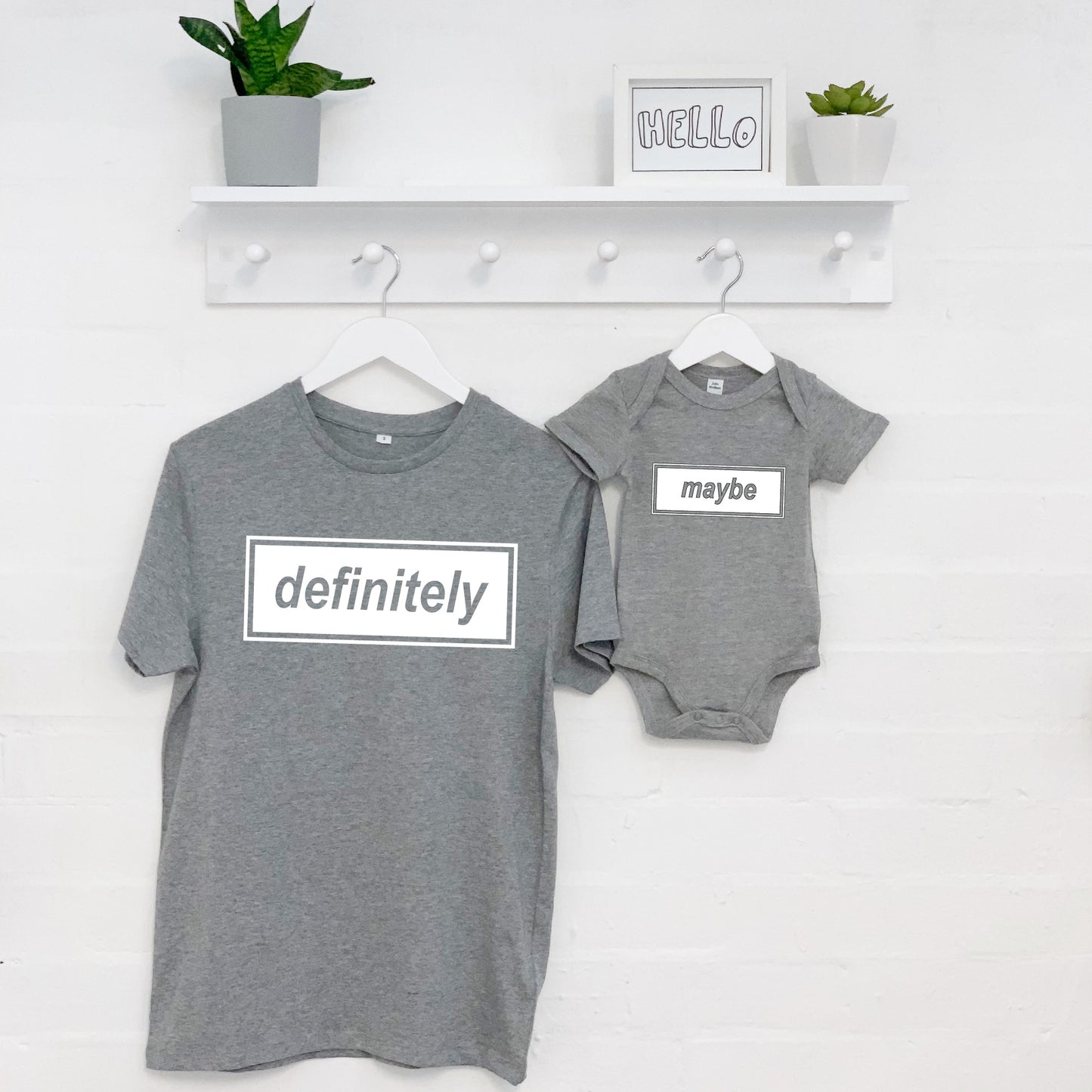 Definitely Maybe Father And Child Matching T Shirts - Lovetree Design