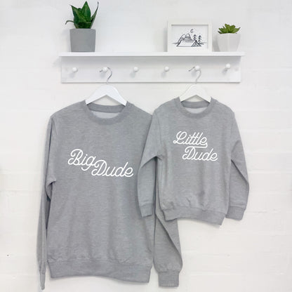 Big Dude Little Dude Father Son Sweatshirts - Lovetree Design