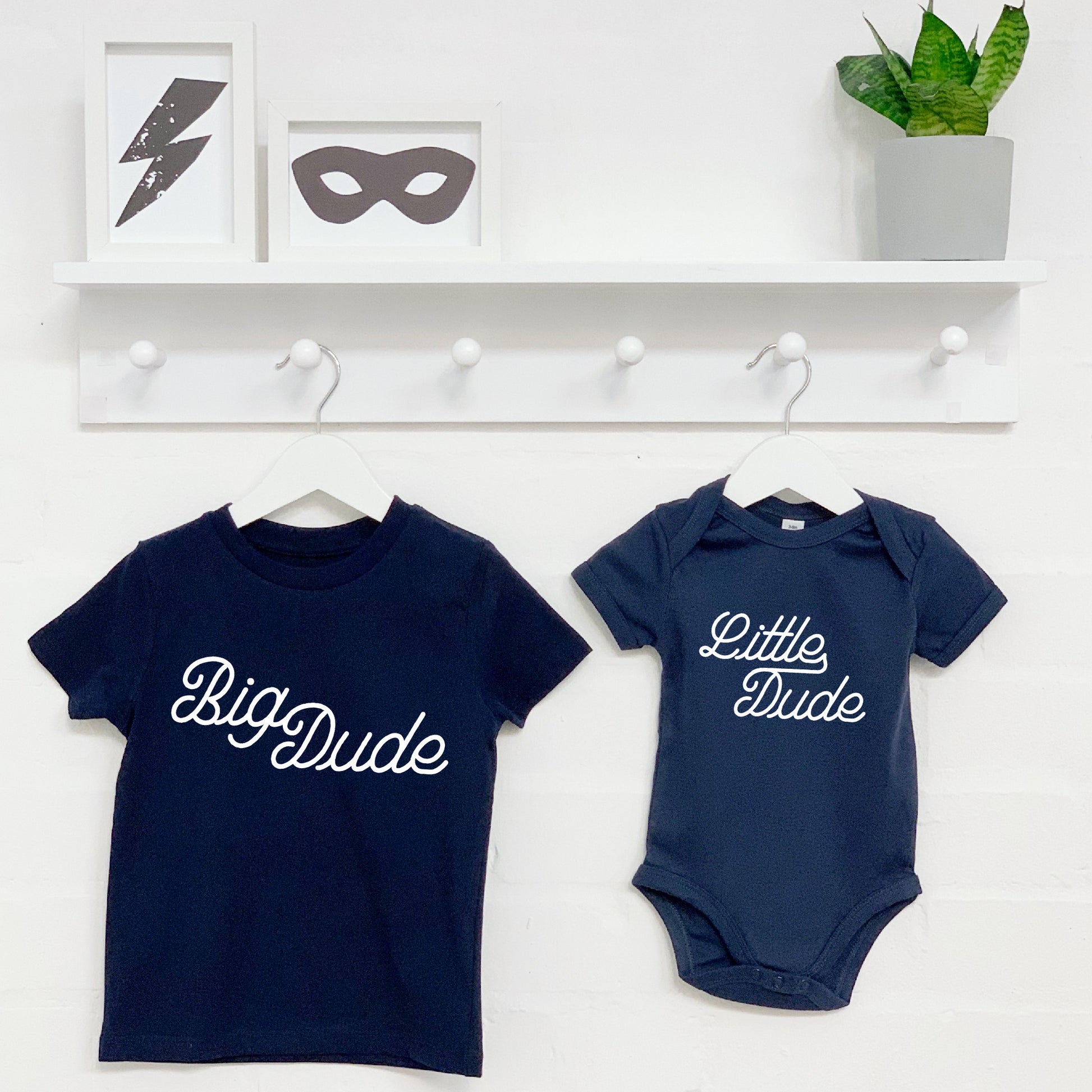 Big Dude Little Dude Brothers T Shirt Set - Lovetree Design