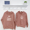 Brother Sister Matching Hoodies Set Pink And Grey - Lovetree Design