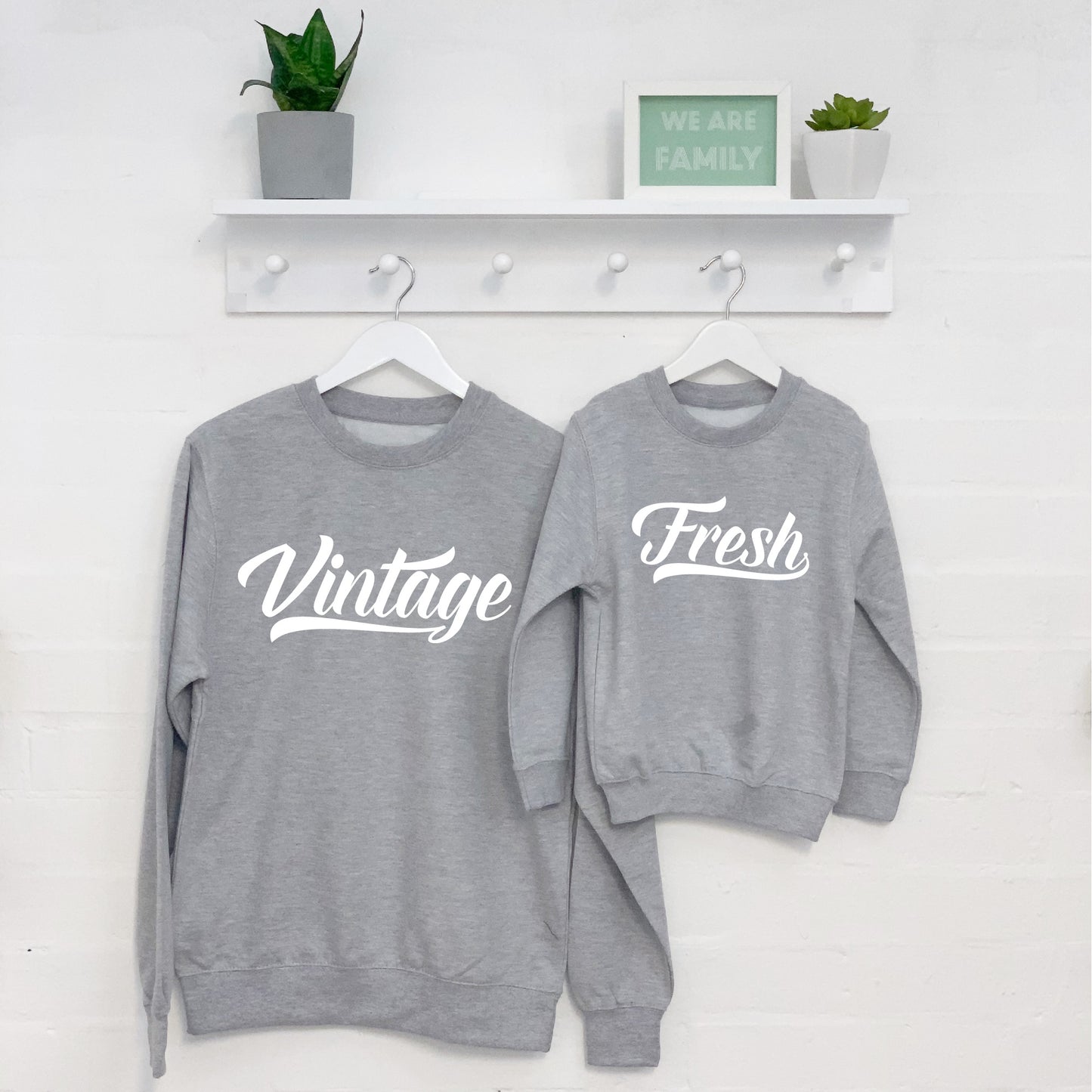 Vintage And Fresh Adult And Child Sweatshirt Set - Lovetree Design