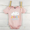 Personalised Babygrow With Geometric Cloud Print - Lovetree Design