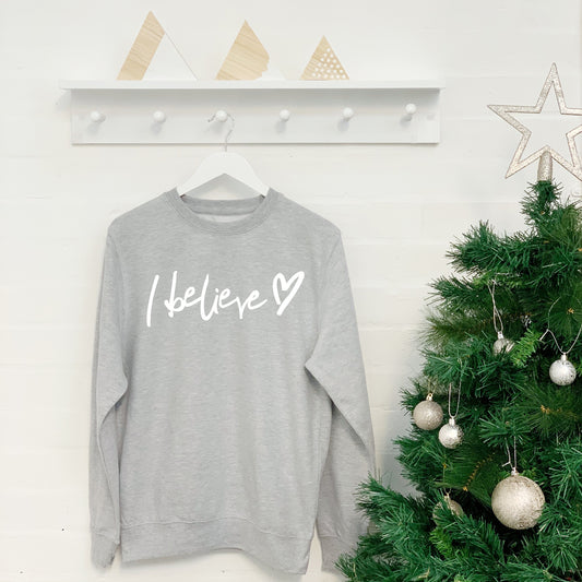 'I Believe' Christmas Jumper - Lovetree Design