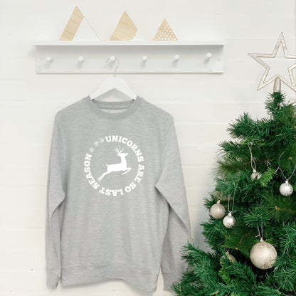 Unicorns Are So Last Season Christmas Jumper - Lovetree Design