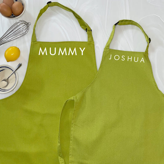 Personalised Mummy And Me Apron Set - Lovetree Design