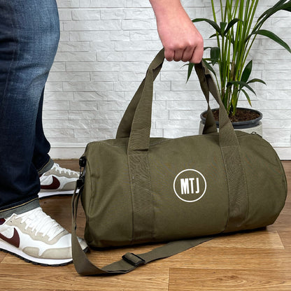 Personalised Holdall With Initials In Circle - Lovetree Design