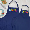 Personalised Daddy And Me Multicoloured Apron Set - Lovetree Design