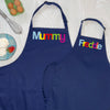 Personalised Mummy And Me Multicoloured Aprons - Lovetree Design