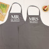 Mr And Mrs Personalised Couples Aprons - Lovetree Design