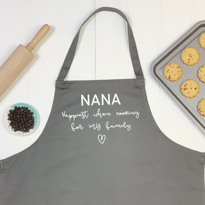 Personalised Cooking For Family Apron - Lovetree Design