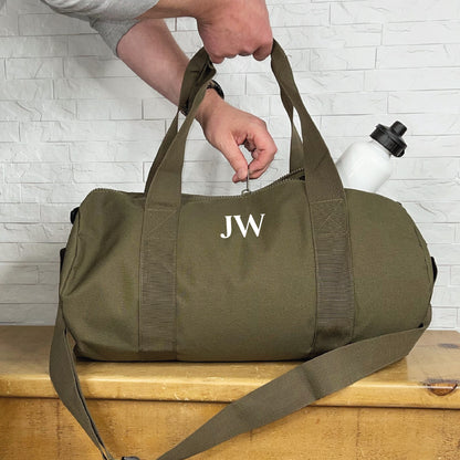 Personalised Mens Weekend Bag. Holdall With Initials - Lovetree Design