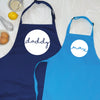 Personalised Father And Child Circle Design Apron Set - Lovetree Design