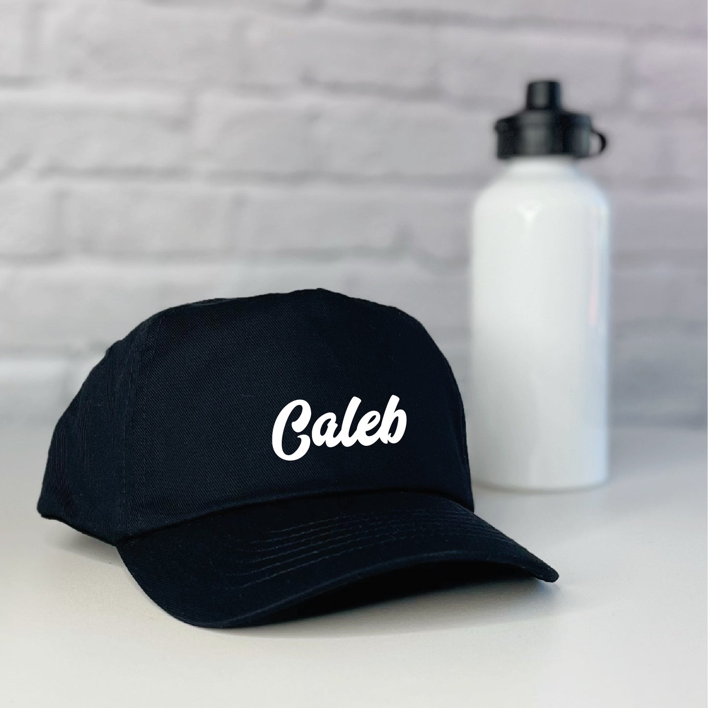 Personalised kids Cap retro black