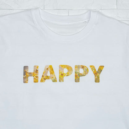 Happy Adult T Shirt Flowers - Lovetree Design