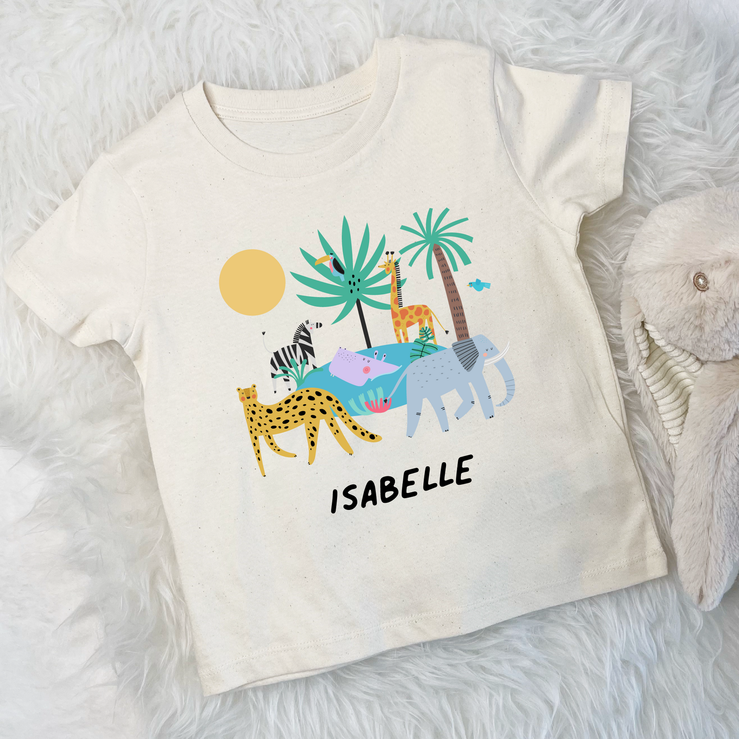 Jungle Animals Personalised Kids T Shirt - Lovetree Design