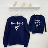 'Beautiful' Mother And Daughter Matching Sweatshirt Set - Lovetree Design