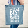 Personalised Best Teacher Ever Tote Bag - Lovetree Design