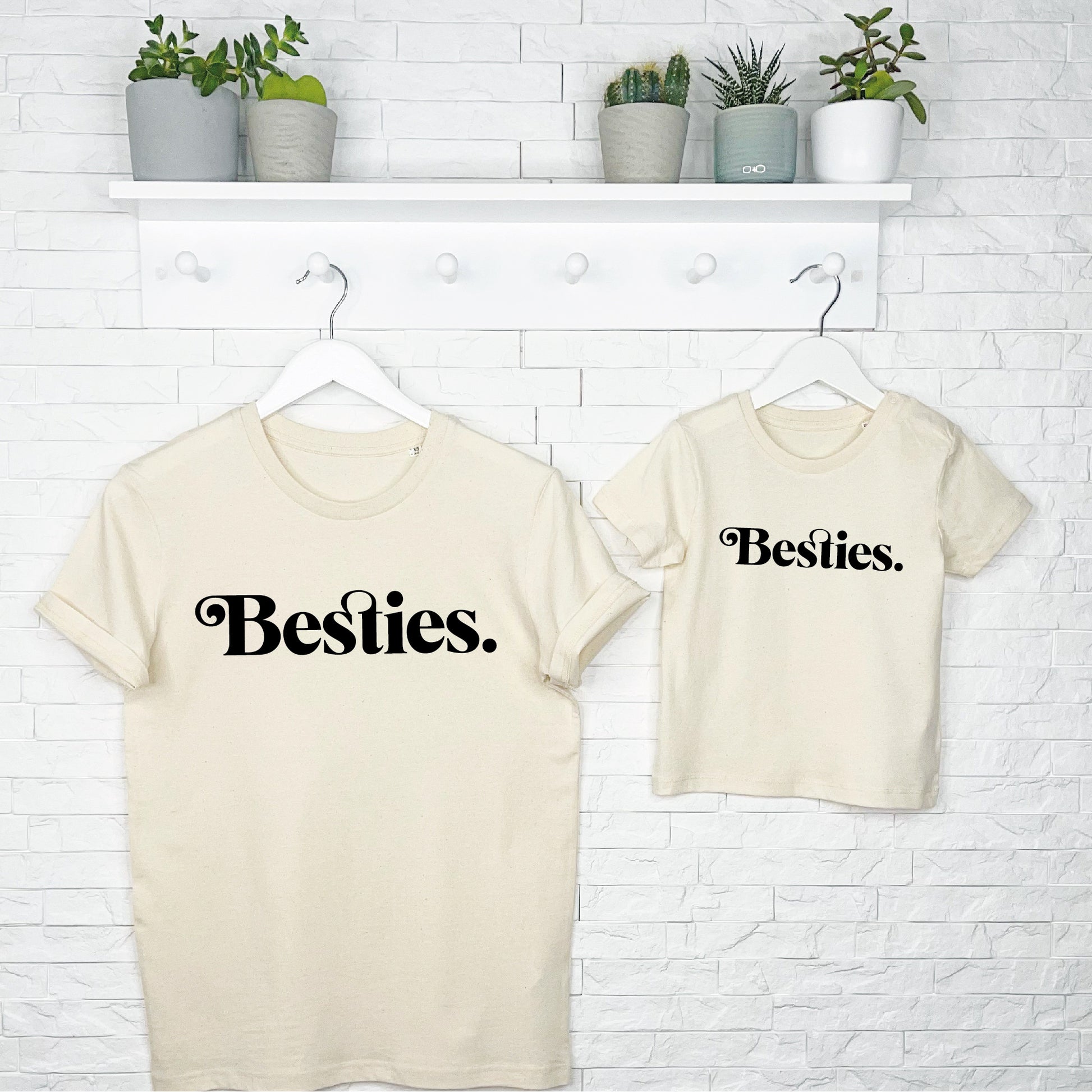 Mother And Child Besties T Shirt Set - Lovetree Design