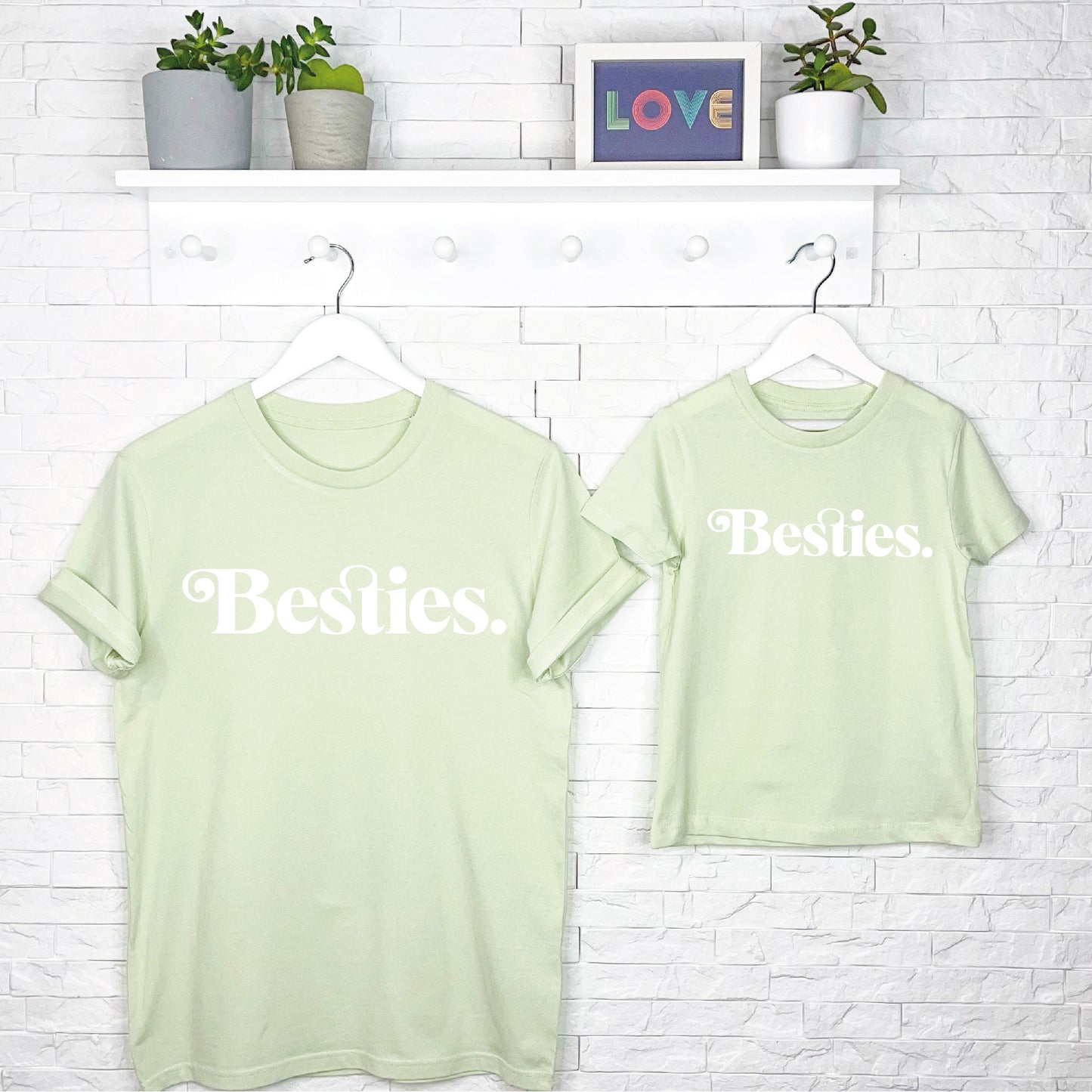 Mother And Child Besties T Shirt Set - Lovetree Design