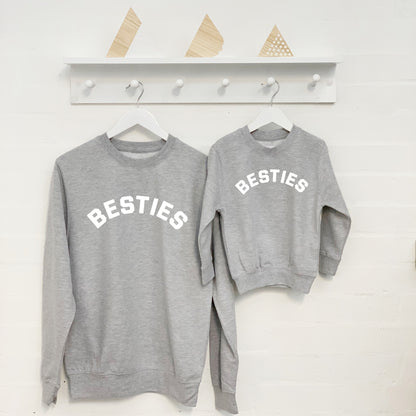 Besties Mother And Child Sweatshirt Set - Lovetree Design