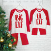 Big Elf Lil Elf Festive Sibling Matching Pyjamas - Lovetree Design
