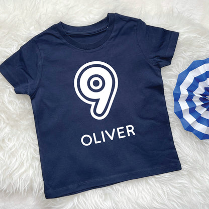 Kids Birthday T Shirt Personalised