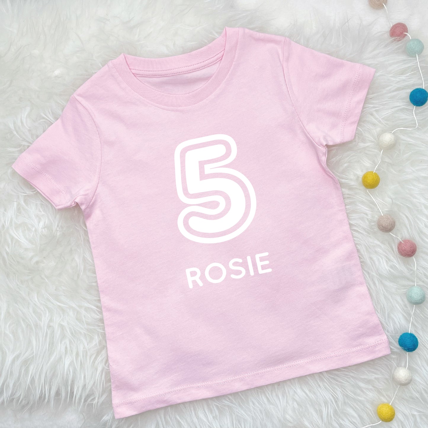 Kids Birthday T Shirt Personalised