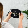 Black And Gold Personalised Make Up Bag - Lovetree Design