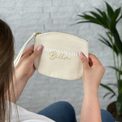 Bridesmaid Personalised Wedding Make Up Bag - Lovetree Design