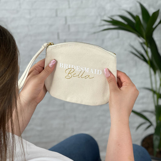 Bridesmaid Personalised Wedding Make Up Bag - Lovetree Design