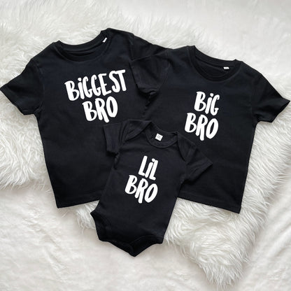 Biggest Bro, Big Bro Lil Bro Sibling T Shirts - Lovetree Design