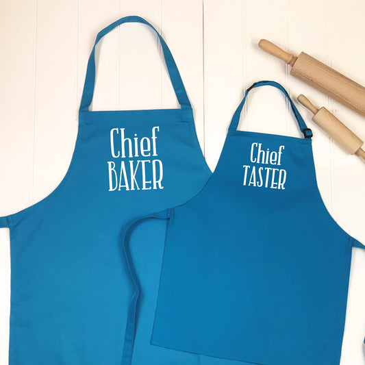 Chief Baker / Chief Taster Matching Apron Set - Lovetree Design