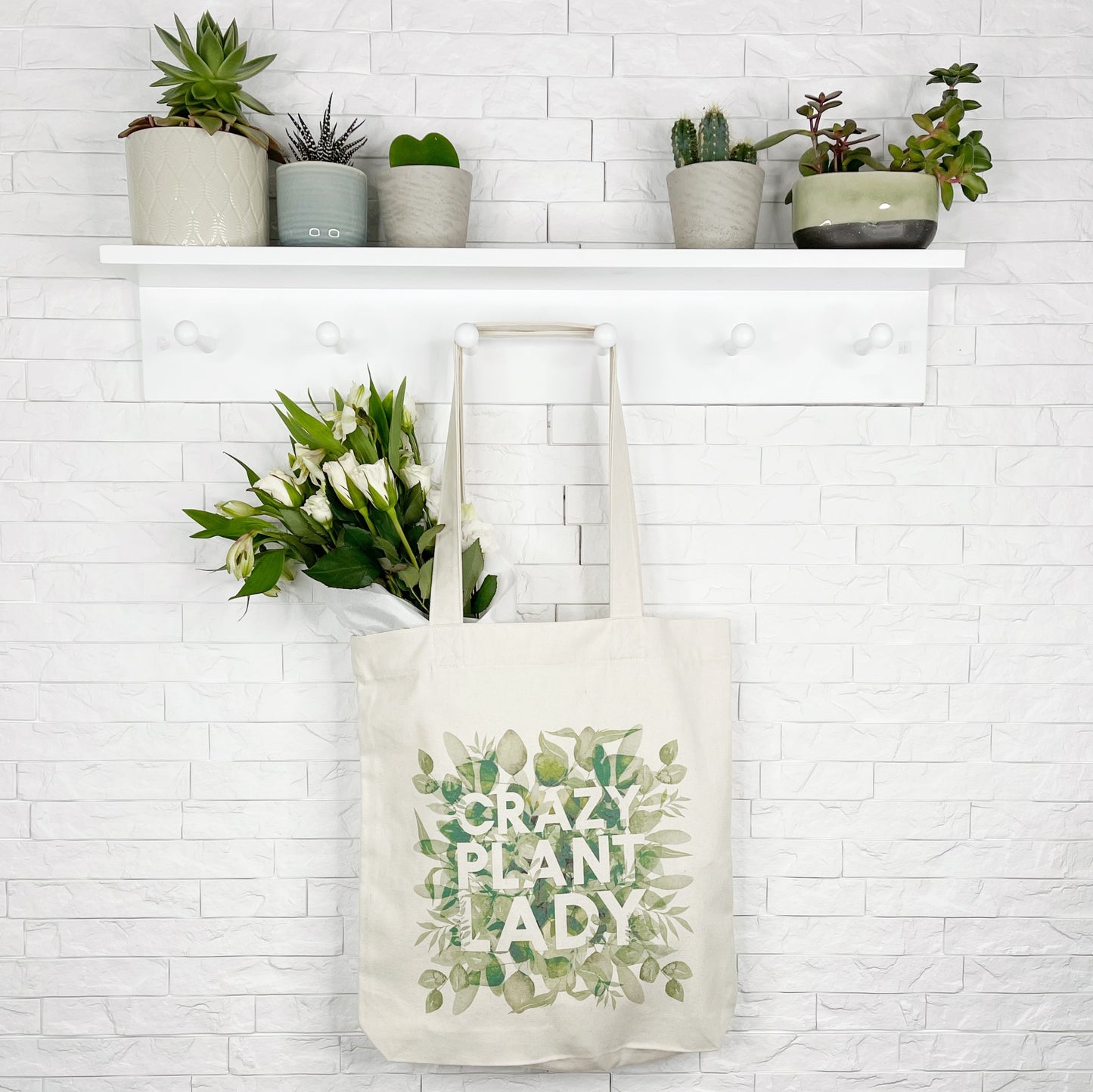 Crazy Plant Lady Houseplant Tote Bag - Lovetree Design