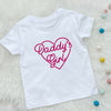 Daddy's Girl With Heart Girls T Shirt - Lovetree Design