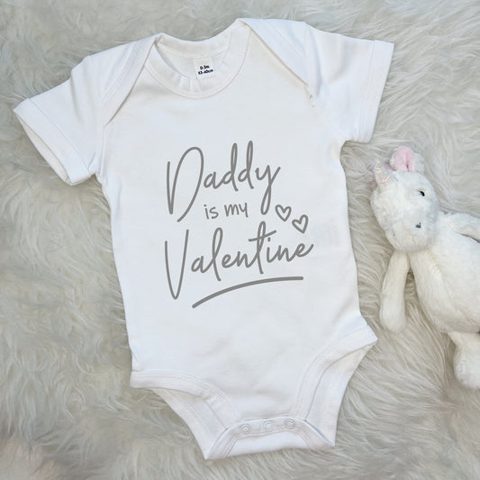 Daddy Is My Valentine Babygrow - Lovetree Design