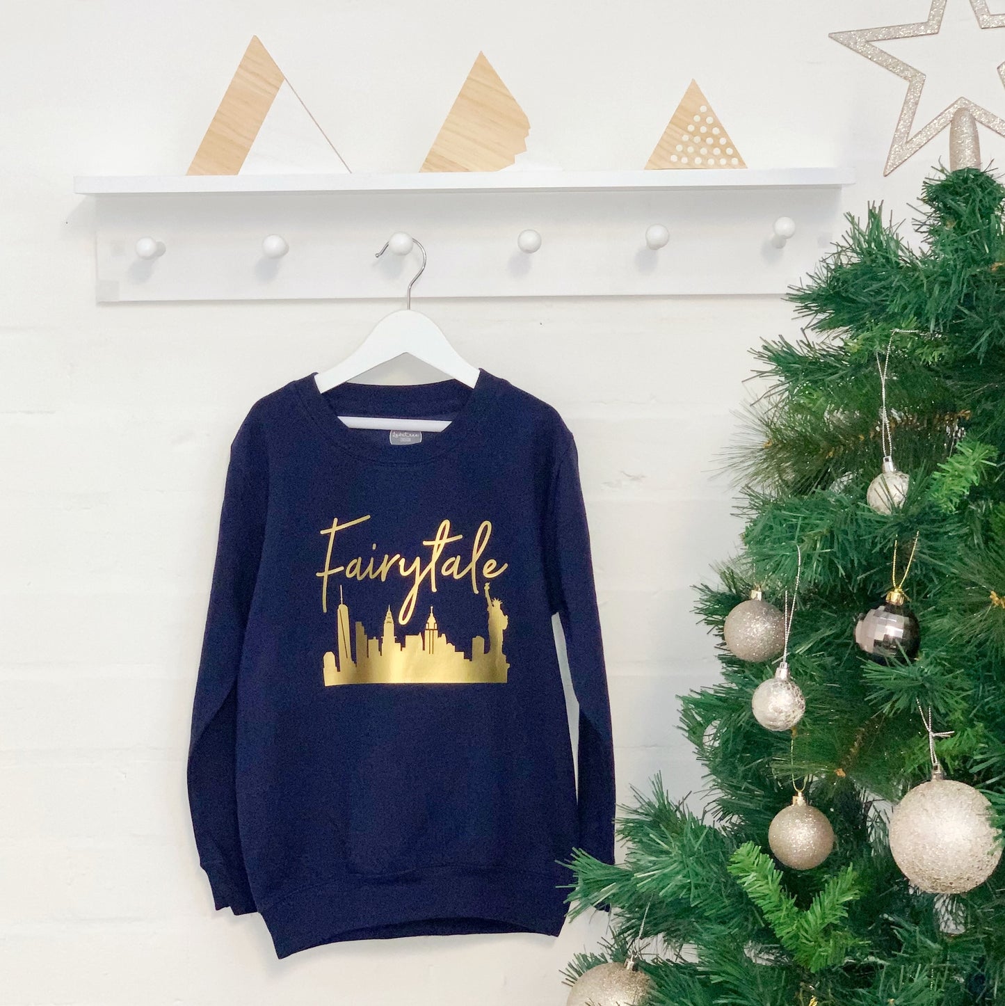 Fairytale Over New York Kids Christmas Jumper - Lovetree Design