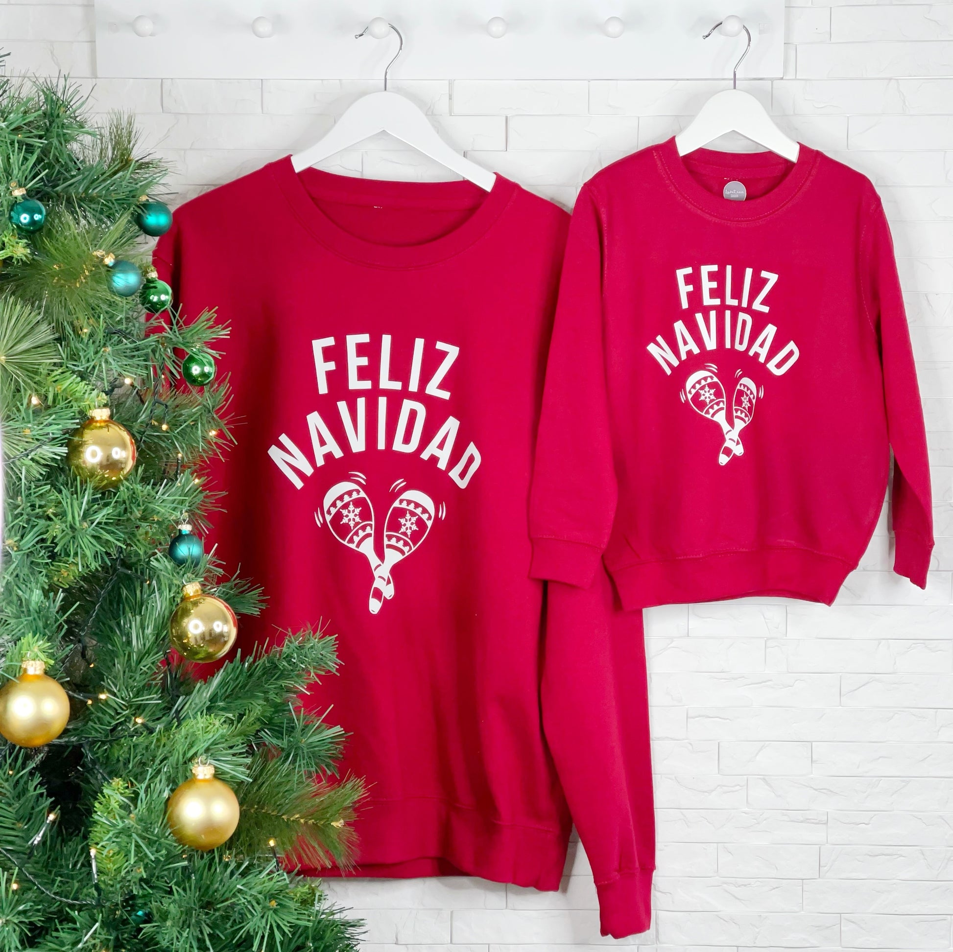 Feliz Navidad Matching Family Christmas Jumper Set - Lovetree Design