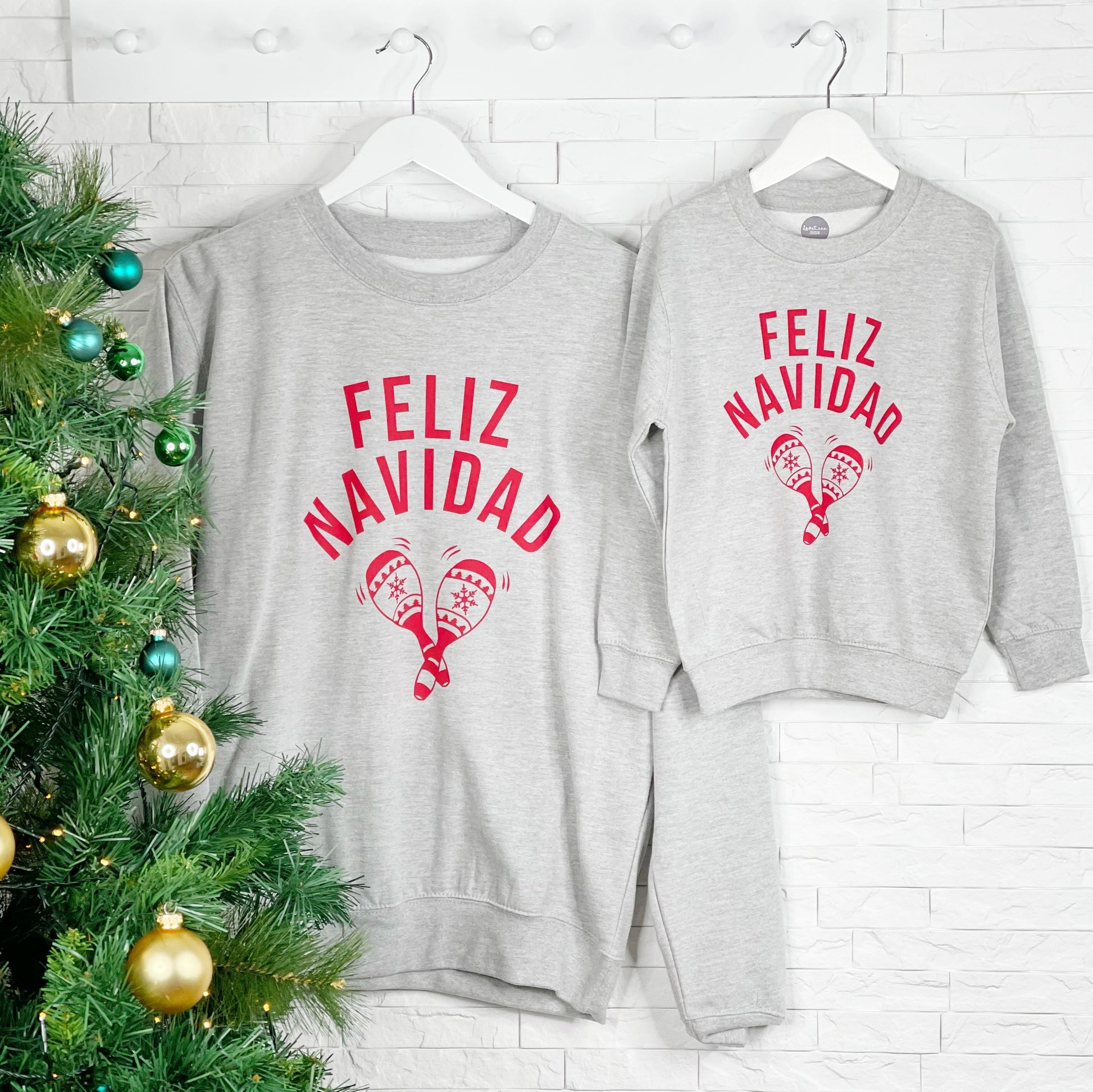 Feliz Navidad Matching Family Christmas Jumper Set - Lovetree Design