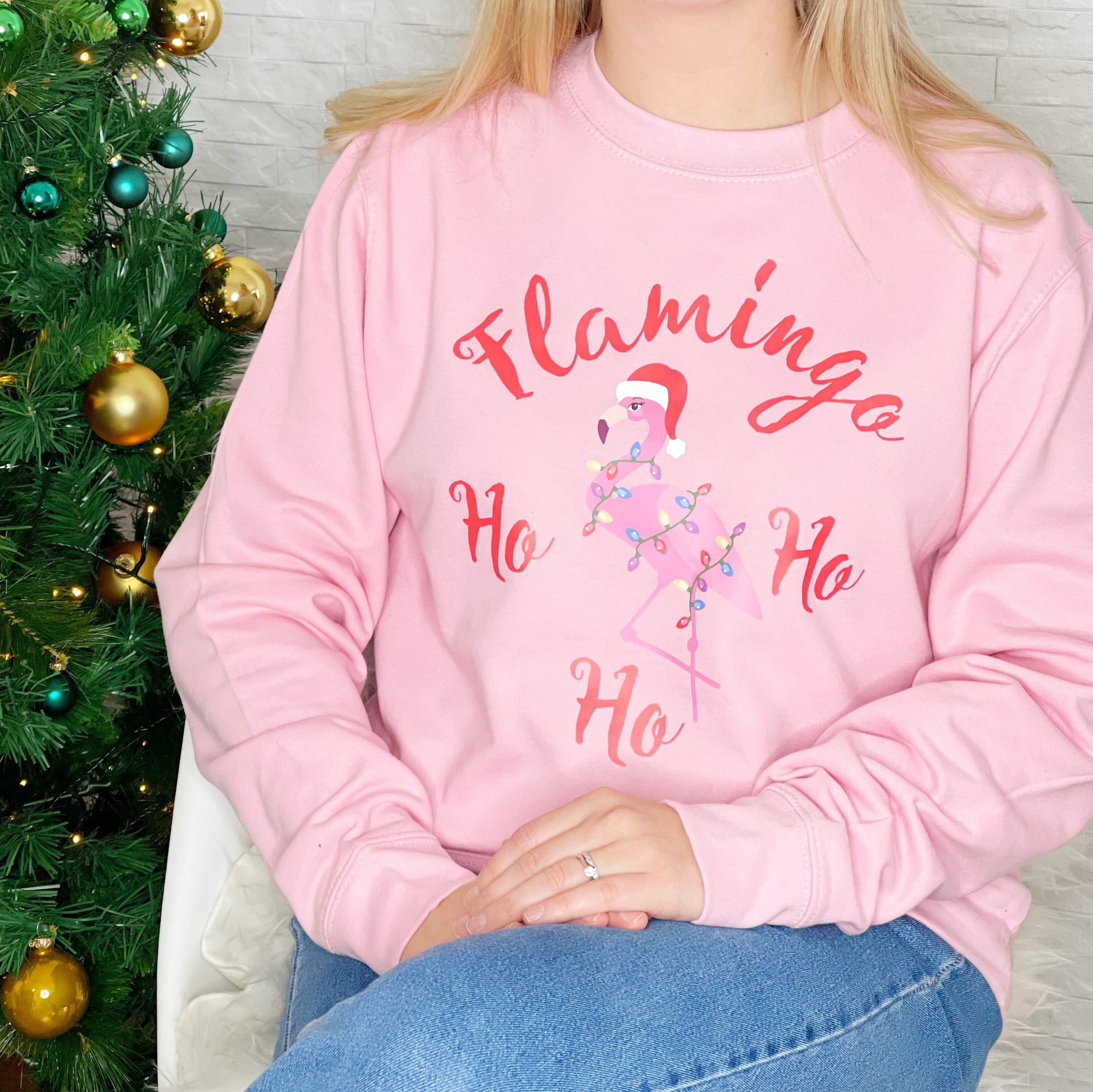 Flamingo Christmas Jumper - Lovetree Design