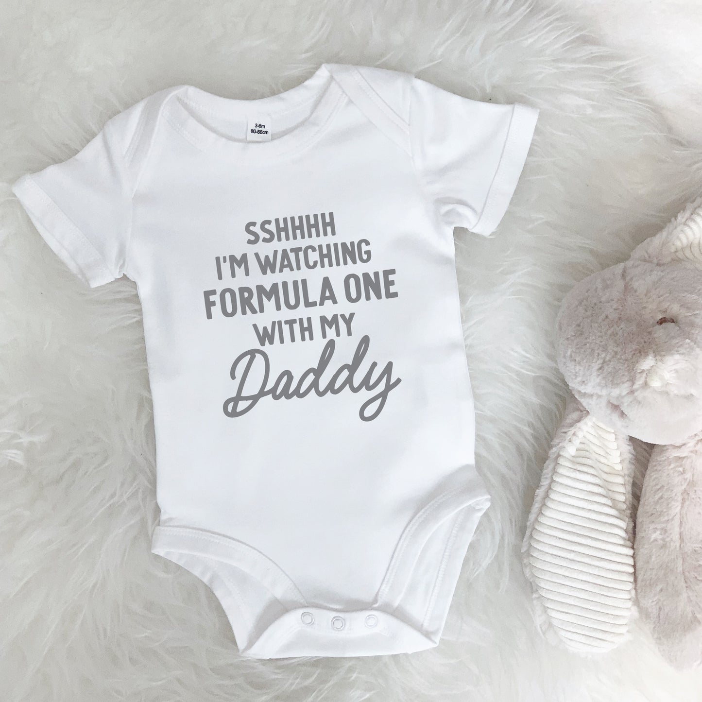 Watching Rugby With Daddy Personalised Sports Babygrow