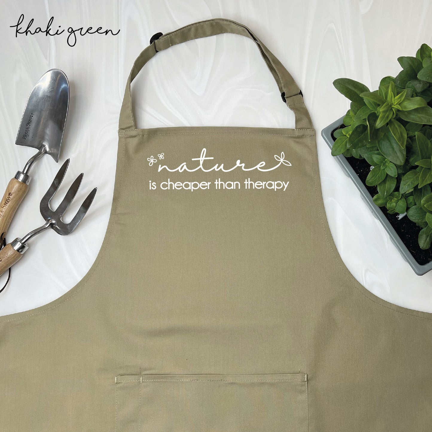 Gardening Cheaper Than Therapy Gardening Apron - Lovetree Design