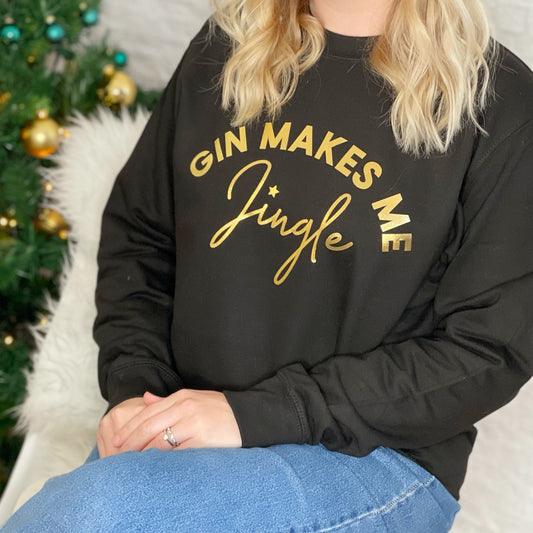 Gin Makes Me Jingle Christmas Jumper - Lovetree Design