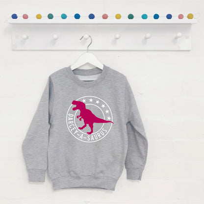 Personalised Dinosaur Kids Sweatshirt - Lovetree Design