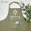 Personalised Apron For Grandma Flowers Bouquet - Lovetree Design